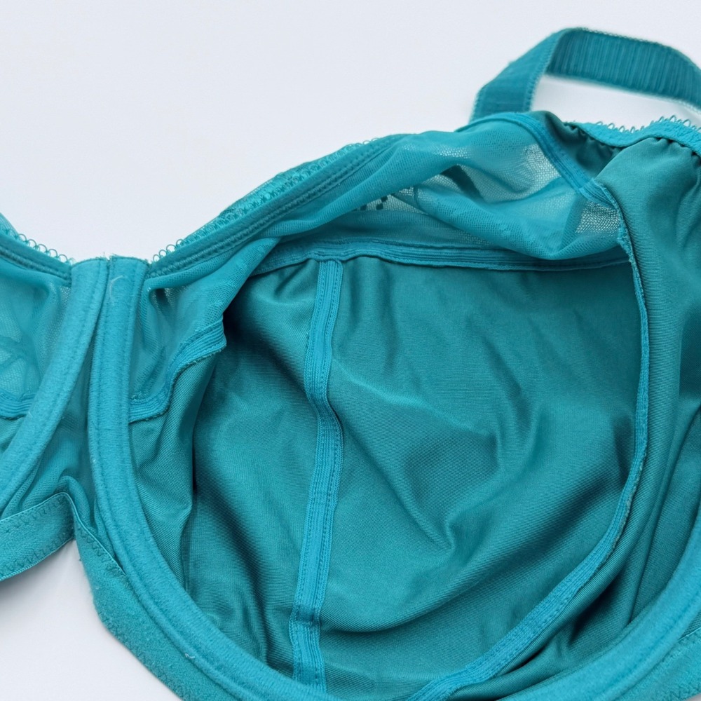Elomi Cate Full Figure Underwire Bra Teal Aurora EL4030ARA US 34O UK 34K - Picture 5 of 7